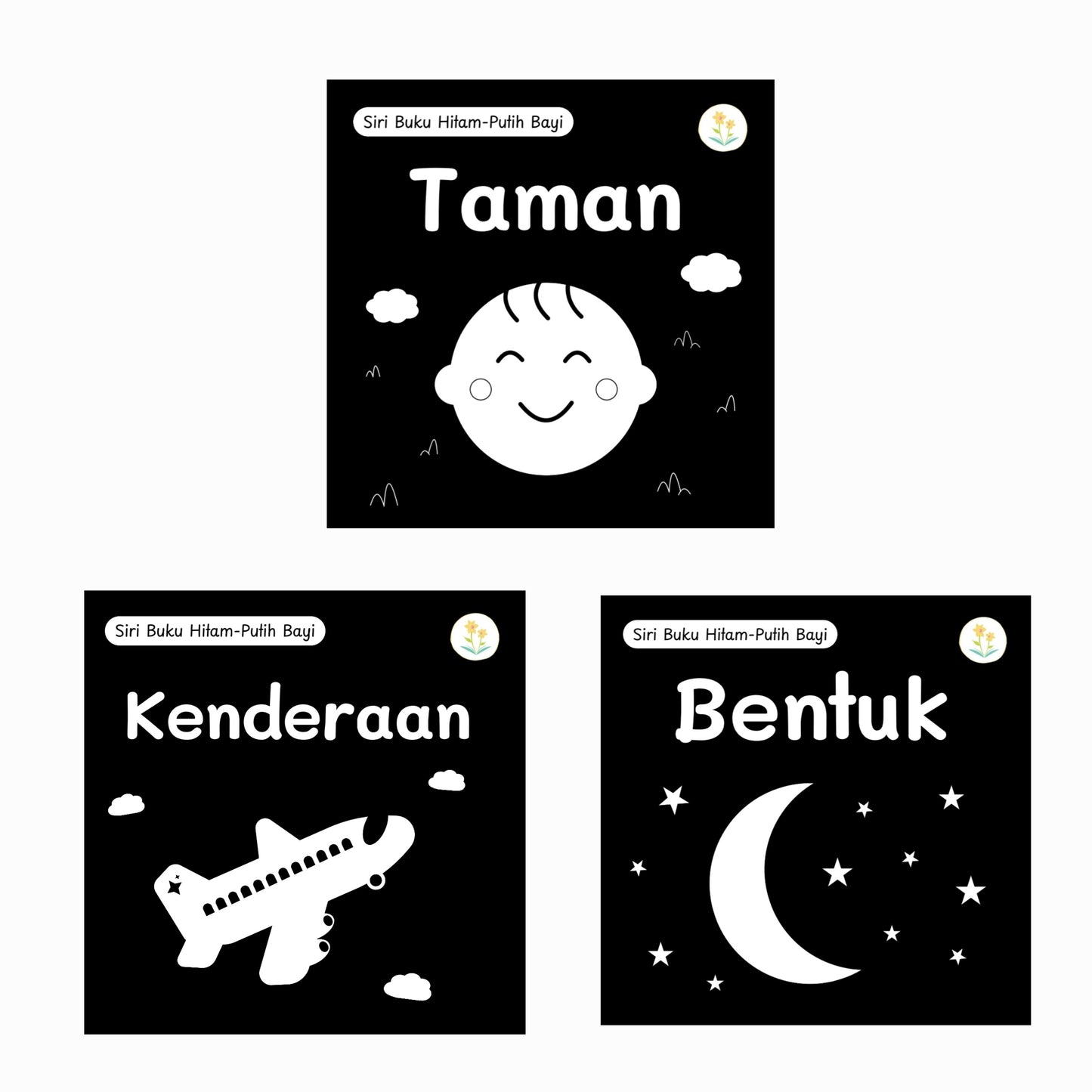 (Bundle of 3) Taman, Kenderaan & Bentuk